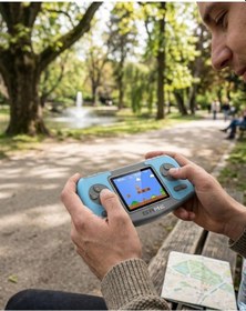 Resim Taşınabilir Klasik Oyun Konsolu Tv Bağlantılı Dahili Oyunlu Şarjlı Game Console 