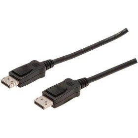 Resim Displayport Bağlantı Kablosu, Dp Erkek - Dp Erkek, 5 Metre, Kilit Mekanizmalı, Dp, 1.2 Uyumlu, Ul, Siyah Renk 