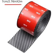 Resim Topnotch Karbon Fiber Çizilme Önleyici Kapı Eşiği Koruyucu - 2.76x78.74 Inç 