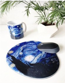 Resim Starry Nıght Bilek Destekli Mouse Pad Mousepad 
