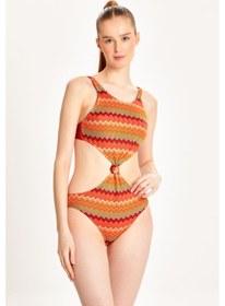 Resim Too Salty Swimwear Kadın Bordo Dantelli Halter Yaka Mayokini 24s130st Bordo 