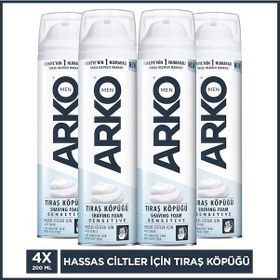 Resim Arko Men Sensitive Tıraş Köpüğü 4 x 200 ML 