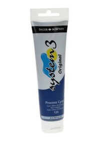 Resim Daler Rowney System 3 Akrilik Boya - 150Ml - Process Cyan - N.120 