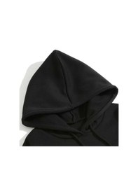 Resim Nzn Collectıon Unisex Kadın Erkek Sevgili Çift Kombini Anahtar Kalp Baskılı Kapüşonlu Alt-üst Eşofman Takımı 2'li Siyah 