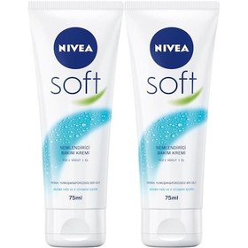 Resim Nivea Soft Nemlendirici Bakım Kremi 2 x 75 ML 