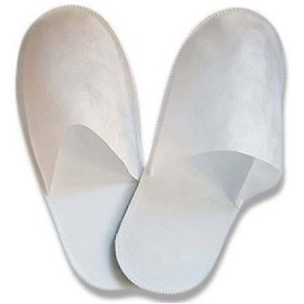 Resim Genel Markalar 100 Çift Otel Terlik, Overlok Terlik, Tek Kullanımlık Terlik 