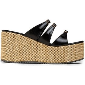Resim Deery Kadın Siyah Platform Topuklu Terlik - Rd120zsyhc01 Siyah 