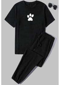 Resim Unisex Paw 2'li Eşofman Takımı Siyah 