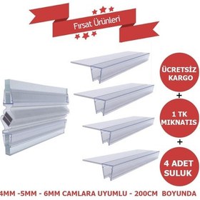 Resim Duşakabin Yedek Parça Mıknatıslı Conta Suluk Fitil Set Takımı Şeffaf 