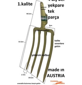 Resim Bel Dar Tip Çapa Austrıa Belleme Yekpare Kaynaksız Bel Küreği Bah 