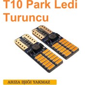 Resim EROĞLU OTO Dipsiz T10 Park Ledi 24 Turuncu Smd Led Iç Tavan-park-plaka Ledi 