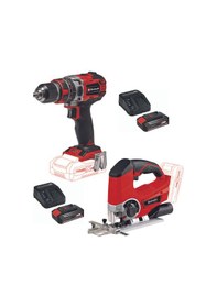 Resim Einhell TE-CD 18/50 li-i BL Matkap TE-JS 18 li Dekupaj 2x2.5 Set 