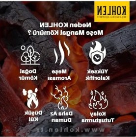 Resim Doğal Meşe Mangal Kömürü, 5 Kg Özel Paket 