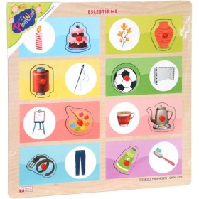 Resim ONY-369-370 Ahşap Tutmalı Eşleştirme Ilişkili Nesneler -Onyıl 