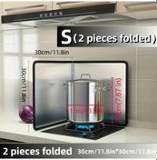 Resim Dream011 Katlanır Ocak Bariyeri Seti 2 Panelli Gümüş Yağa Dayanıklı Yapışmaz Kenar 