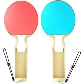 Resim Yaozixa Switch Oled İçin 2'li Ping Pong Raketi Seti - Joy-con Uyumlu, Abs Malzeme Oyun Tutumu Artırıcı Spor Kolu 