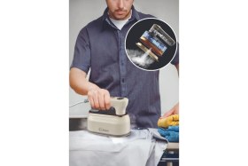 Resim Kiwi KSI-646 1000 Watt 2'si 1 Arada Buharlı Ütü & Dikey Ütü Kırışık Giderici Portatif Bej 