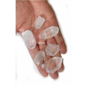 Resim Doğal Kristal Kuvars Piramit Uçlar - 100 Gram 