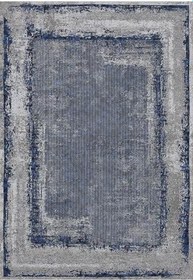 Resim Rovigo Dijital Baskı Yıkanabilir Kaymaz Taban Salon Halısı Ve Yolluk RVG0834-FNL44, Mavi, 80 x 150 