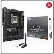Resim Asus X870 Max Gamıng Wıfı7, 4xddr5, 3x M2, Hdmı, Dp, Type-c, Wi-fi 7, Bluetooth V5.3, Am5 Soket Gamı 