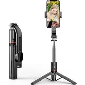 Resim Rogfer L13 Bluetooth Uzaktan Kumanda Tripod Selfie Stick Telefon Tutucu 