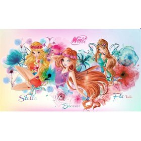Resim Taç Lisanslı Çocuk Halısı Winx Water Colour 120x180 Çok Renkli 