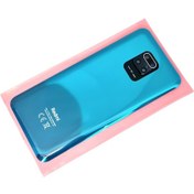 Resim Tkgz Xiaomi Redmi Note 9 Pro Arka Kapak Batarya Kapağı Kamera Camı Mavi 
