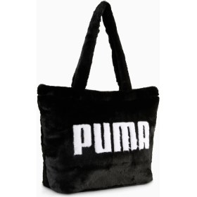 Resim Puma Up Faux Fur Shopper Siyah Kadın Omuz Çantası 