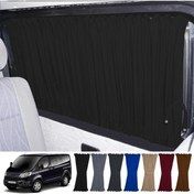 Resim Oto Pandami Fort Custom Kısa Şase 2012+ Uyumlu Siyah Raylı Oto Perde Takımı 