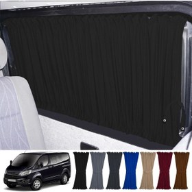 Resim Oto Pandami Fort Custom Kısa Şase 2012+ Uyumlu Siyah Raylı Oto Perde Takımı 