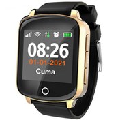 Resim Tsmart Twatch Suya Dayanıklı Yetişkin Alzheimer GPS Takip Altın Rengi Akıllı Saat Tsmart