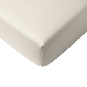 Resim Bej %100 Organik Pamuk Çocuk Lastikli Çarşaf Seti 100 x 200 cm 