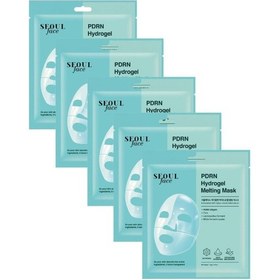 Resim Dermal Seoul Face Pdrn Hydrojel Eriyen Maske Nemlendirici Cilt Onarıcı Şeffaf Jel Maske 34 Gr 5 Adet 