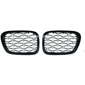 Resim Oled Garaj BMW 3 Serisi İçin Uyumlu E36 Diamond Panjur ( Piano Black Çerçeve ) 1997-1999 