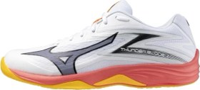 Resim Mizuno Thunder Blade Z Unisex Voleybol Ayakkabısı Beyaz / Turuncu 