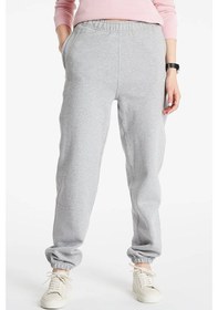 Resim Nike Solo Swoosh Fleece Pant Pamuklu Şardonlu Bol Kesim Yüksek Bel Kadın Eşofman Altı Gri 