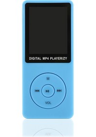 Resim Xiyyadms Ultra İnce Ekranlı Mp3 Çalar, Harici Hoparlörlü, Mavi Renk, Radyo Ve Kayıt Özellikli 