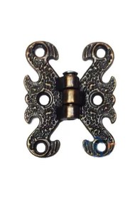 Resim Zamak Kelebek Menteşe - Küçük, 30x40mm, Oksit, 1 Adet Siyah 