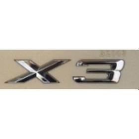 Resim X3 Krom Büyük Bagaj Yazısı 3a 3d 3abs 