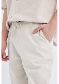 Resim DeFacto Regular Fit Düz Paça Gabardin Bermuda Şort C5397AX24SMBG766 