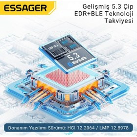 Resim Essager Bluetooth Vers.5.3 Usb Bluetooth Adaptör Usb Bluetooth 5.3 Wireless Adaptör Tak Çalıştır 