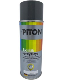 Resim Piton Akrilik Sprey Boya 400 Ml Ral7043 Trafik Gri 