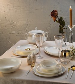 Resim Aryıldız 60 Parça Hn Raissa Porselen Yemek Takımı AR252956 