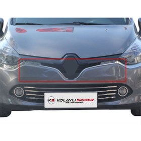 Resim Renault Clio 4 Sport Tourer Ön Panjur Çıtası U Formlu 2 Prç Krom 2013-2016 