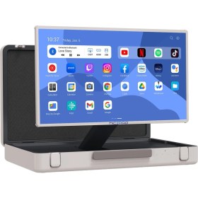 Resim NPO AP2718T 27'' Fhd 8/128GB Android Dokunmatik Çantalı Şarjlı Taşınabilir Smart LED Ekran 