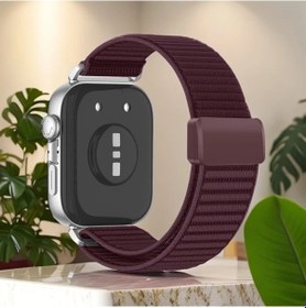 Resim Gaojunshop01 Huawei Fit 3 Fit 4 Fit4pro Burgundy Nylon Spor Ayarlanabilir Nefes Alabilir Kayış 