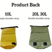 Resim Elmpaly 30l Siyah Yüksek Kaliteli Kuru Sırt Çantası Islak Bölme Cebi Plaj Kayak Siyah 