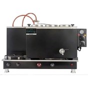 Resim Osmanlı Tüp Elk Siyah Statik Boyalı 3 Demlikli Çay Kazanı Çay Makinesi Semaver Tam Otomatik 