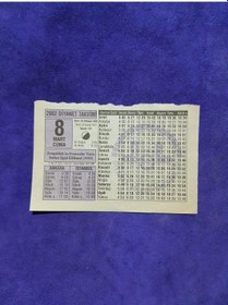 Resim 8 Mart 2002 Takvim Yaprağı - Nostalji Koleksiyonluk Takvim Yaprağı 