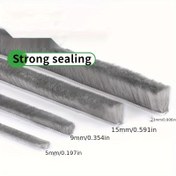 Resim 1 adet Dayanıklı Fiberglas Kapı Contası - Kendinden Yapışkanlı, Rüzgar Geçirmez & Ses Yalıtımlı, 1.5cm G x 10.01cm U, Cam & Ahşap Kapılar için, Boşluk Yalıtımı için Güçlü Sızdırmazlık 